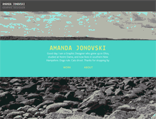 Tablet Screenshot of amandajonovski.com